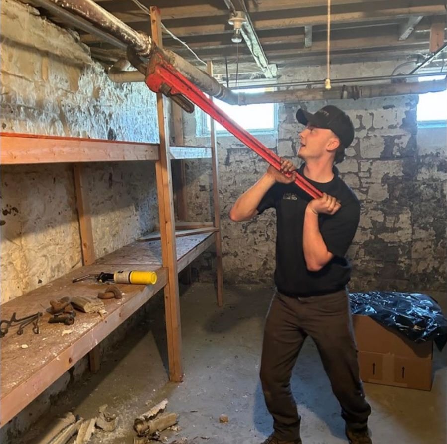 Jeffery McCloud, owner of M3 Mechanical, at work